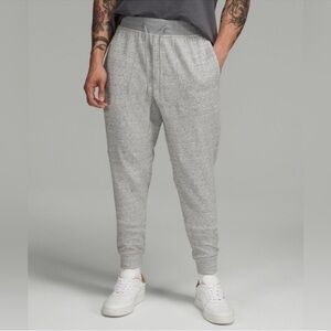 Worn Once! Lululemon At Ease Jogger Heathered Melody Light Grey Size Medium